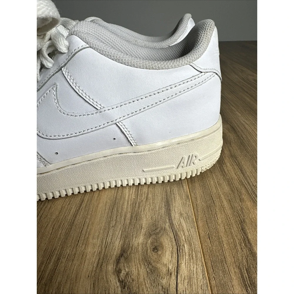 Nike Air Force 1 Low White Athletic Shoes Sneakers (GS) 314192 117 Boys Size 7Y